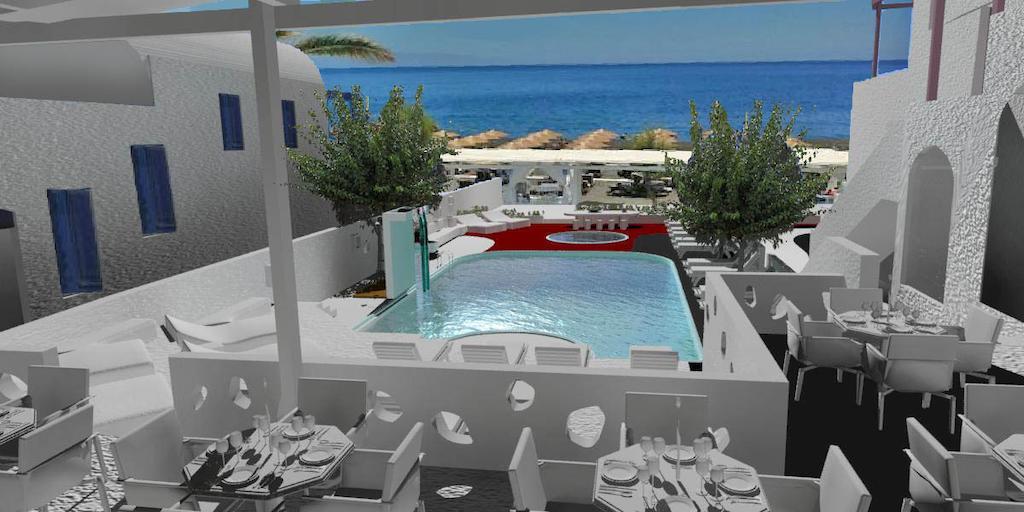 Rk Beach Hotel Kamári Esterno foto